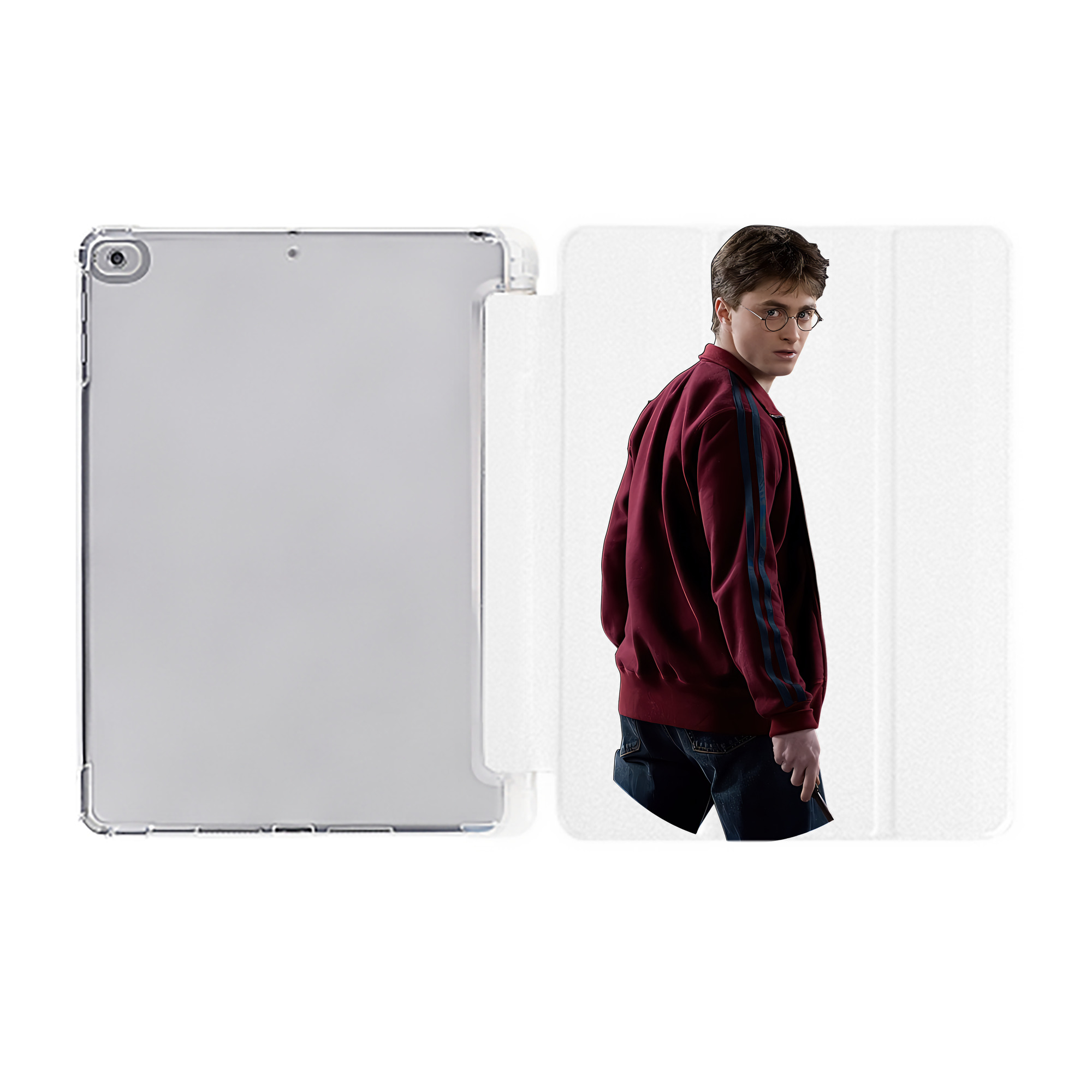 （画像用） Harry Potter ハリー・ポッターシリーズ IPad ケース ペン収納付き 三つ折りスタンド PUレザー×シリコン 対応機種9.5/10.5/10.9インチ